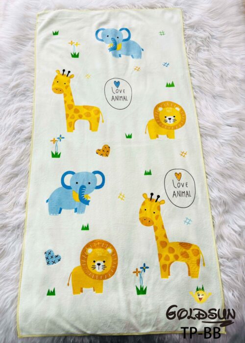 TOALLA MICROFIBRA BEBE CON DISEÑO 60X120 CM