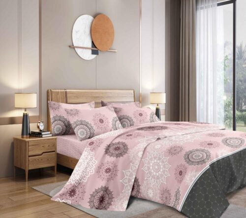 COBERTOR TELA CON TELA ACOLCHADO 5 PIEZAS PREMIUM