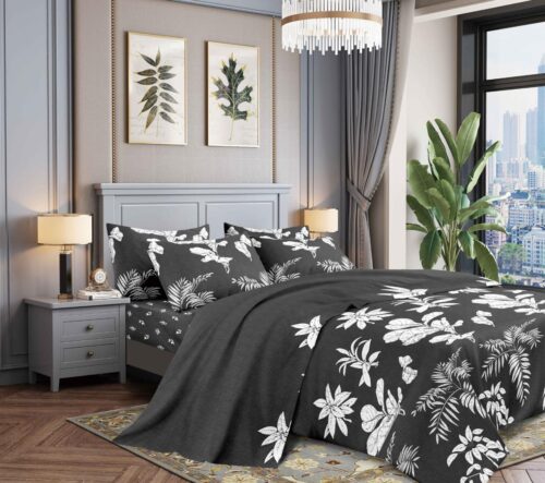 COBERTOR TELA CON TELA ACOLCHADO 5 PIEZAS PREMIUM