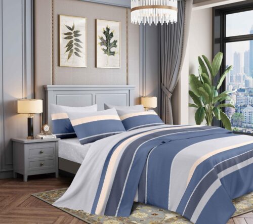 COBERTOR TELA CON TELA ACOLCHADO 5 PIEZAS PREMIUM