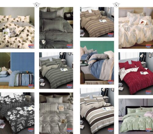 COBERTOR TELA CON TELA ACOLCHADO 5 PIEZAS PREMIUM