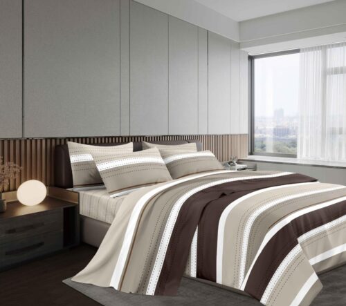 COBERTOR TELA CON TELA ACOLCHADO 5 PIEZAS PREMIUM