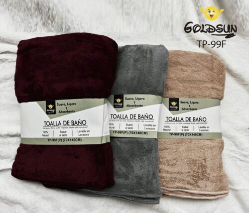 TOALLA MICROFIBRA COLOR ENTERO 70X140 CM