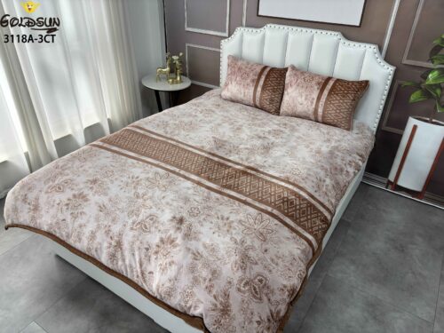 COBERTOR ACOLCHADO P/C 3 PIEZAS 2 PLAZAS ESTAMPADO