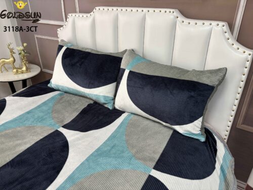 COBERTOR ACOLCHADO P/C 3 PIEZAS 2 PLAZAS ESTAMPADO