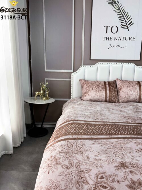 COBERTOR ACOLCHADO P/C 3 PIEZAS 2 PLAZAS ESTAMPADO