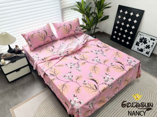 SET DE SÁBANAS 4 PIEZAS ESTAMPADA