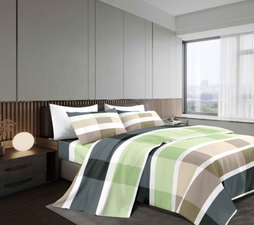 SET DE SÁBANAS 4 PIEZAS ESTAMPADA