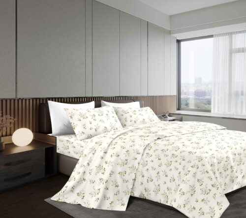 SET DE SÁBANAS 4 PIEZAS ESTAMPADA