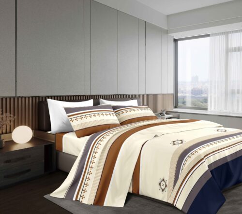 SET DE SÁBANAS 4 PIEZAS ESTAMPADA