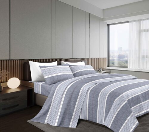 SET DE SÁBANAS 4 PIEZAS ESTAMPADA