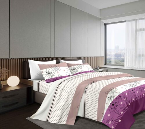 SET DE SÁBANAS 4 PIEZAS ESTAMPADA