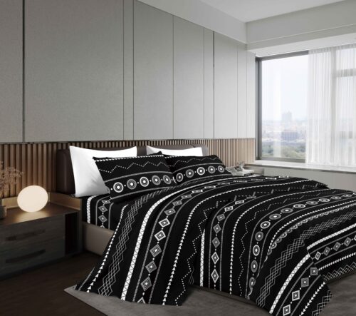 SET DE SÁBANAS 4 PIEZAS ESTAMPADA