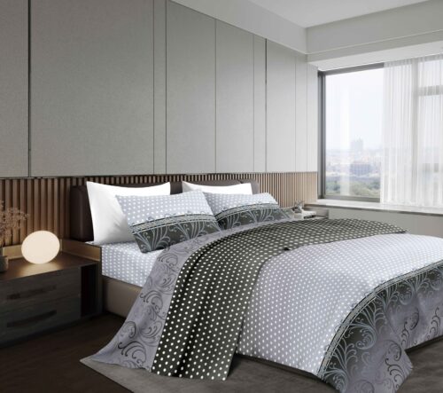 SET DE SÁBANAS 4 PIEZAS ESTAMPADA