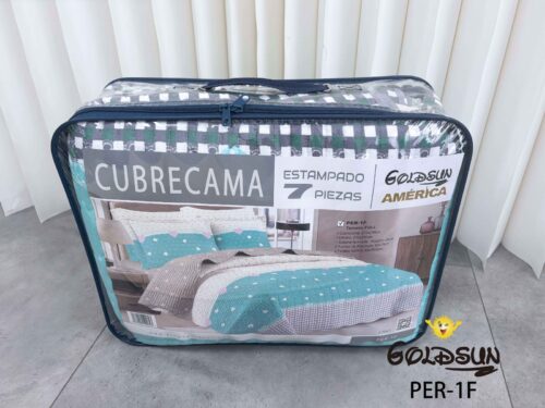 SET EDREDÓN DE VERANO 7 PIEZAS 2 PLAZAS