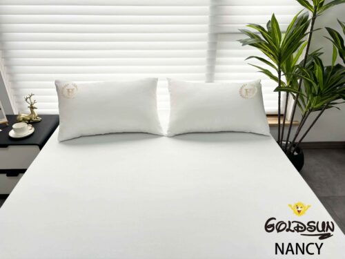 SET DE SÁBANAS 4 PIEZAS COLOR ENTERO MODELO HOTELERA