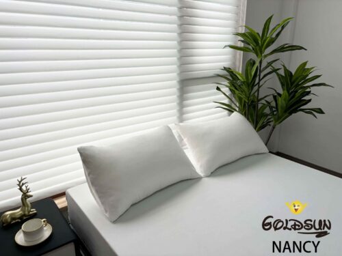 SET DE SÁBANAS 4 PIEZAS COLOR ENTERO BLANCAS