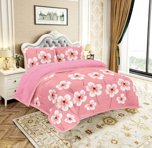 COBERTOR ACOLCHADO P/C 3 PIEZAS 2 PLAZAS ESTAMPADO