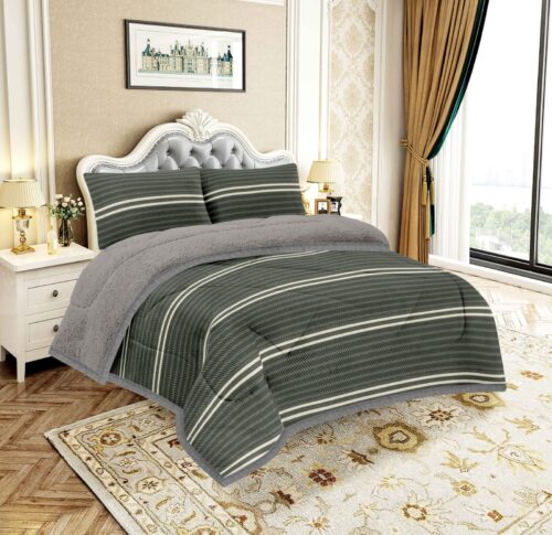 COBERTOR ACOLCHADO P/C 3 PIEZAS 2 PLAZAS ESTAMPADO