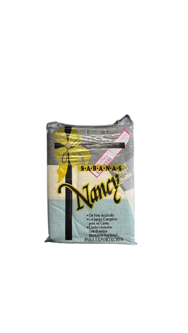 JUEGO DE SABANAS SET DE 4 PIEZAS NANCY ESTAMPADO