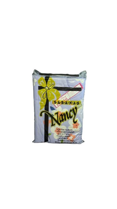 JUEGO DE SABANAS SET DE 4 PIEZAS NANCY ESTAMPADO