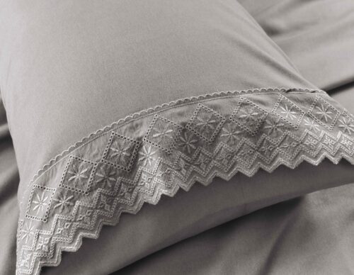 SET DE SÁBANAS 4 PIEZAS CON ESTAMPADO Y BORDADO INGLES PREMIUM