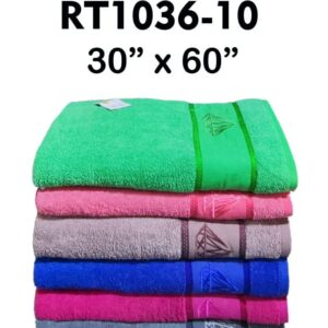 TOALLAS EN 100% ALGODON DIFERENTES MODELOS X DOCENA